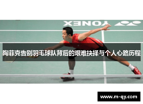 陶菲克告别羽毛球队背后的艰难抉择与个人心路历程